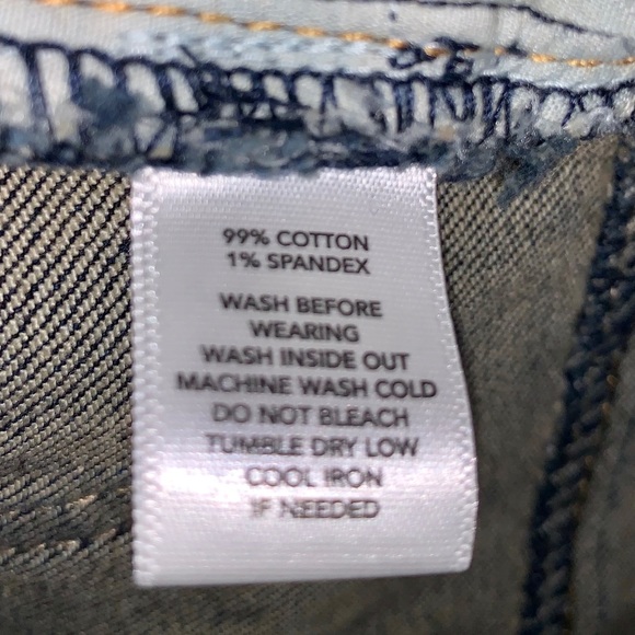 Loft Distressed Denim Jean Mini Skirt - Picture 9 of 9